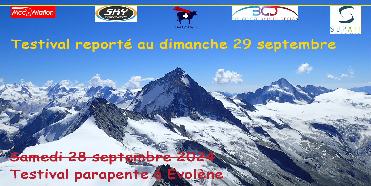 28 septembre 2024 - Testival parapente à Evolène